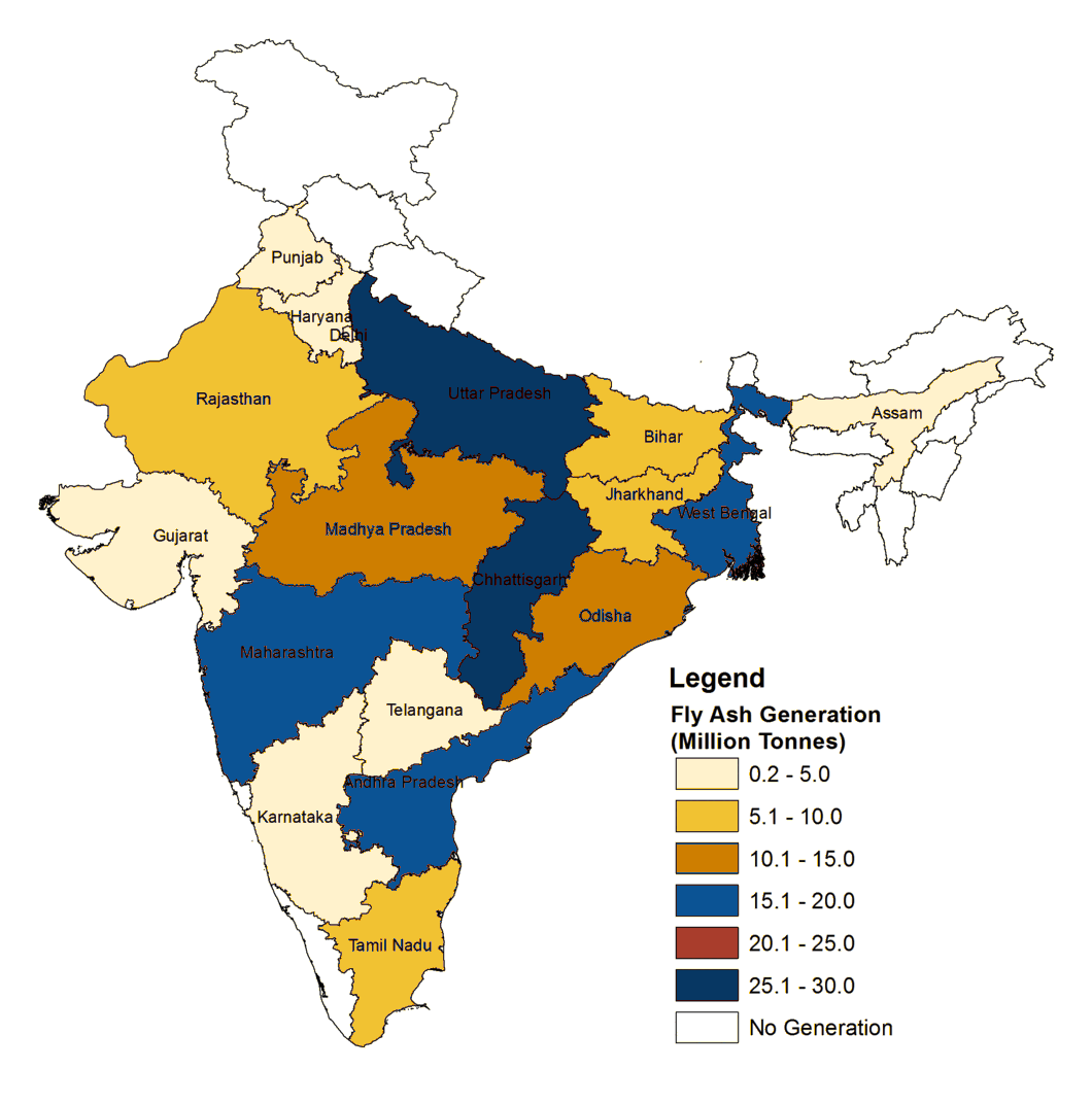 Fly Ash Generation in India