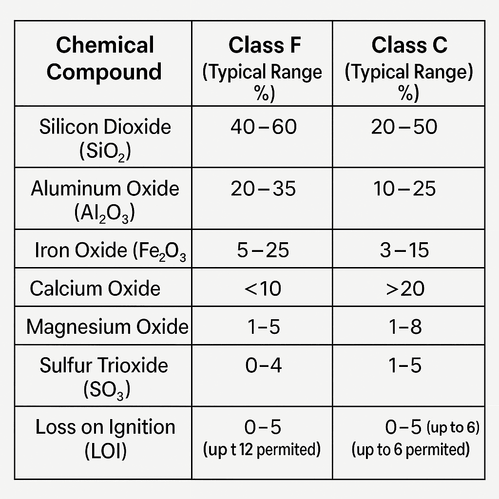 Types of Fly Ash